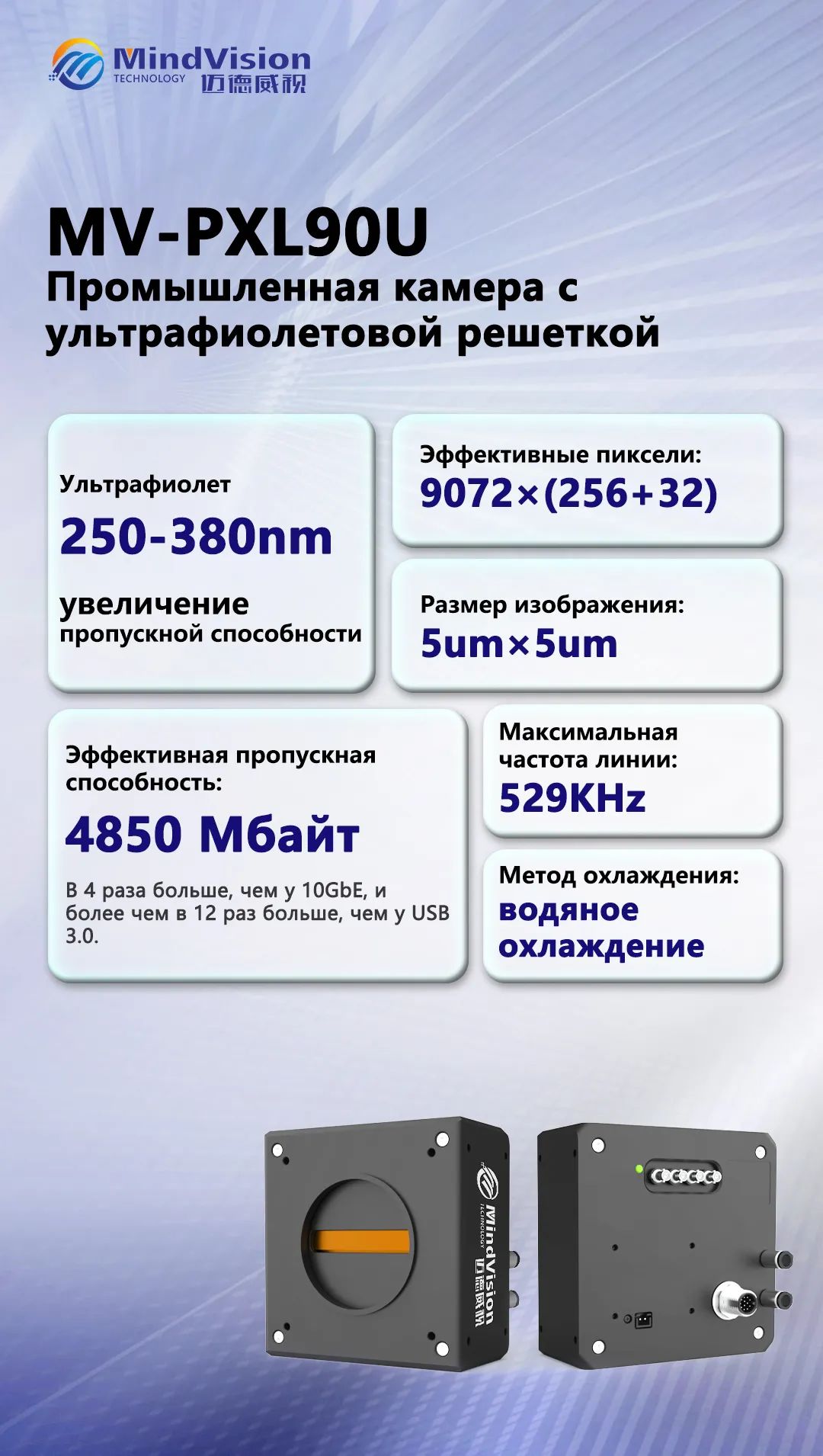 УФ-промышленная камера MV-PXL90U УФ-промышленная камера MV-PXL90U