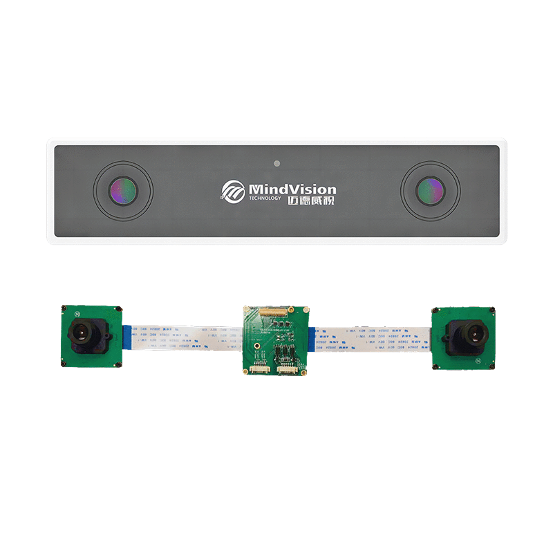 Binocular cameras use stereo vision to generate depth maps and 3D point clouds via disparity calculation, enabling accurate 3D reconstruction. Industrial models support high-res imaging, sync acquisition, and GigE/USB 3.0, excelling in robot navigation, industrial inspection, and logistics automation.