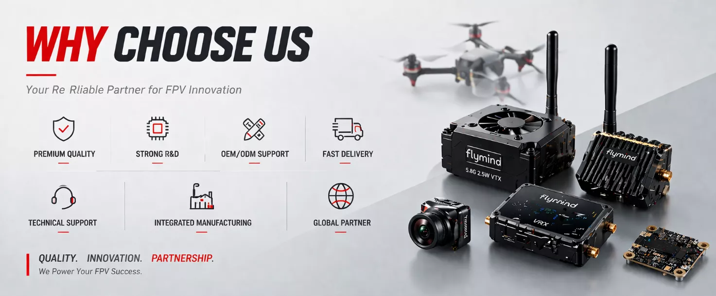 OEM ODM custom service for drone VTX module manufacturer. Strict quality control for FPV drone video transmission system