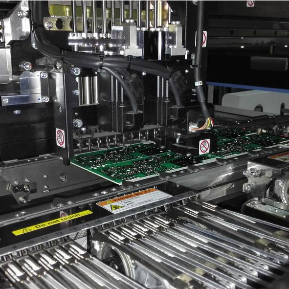 electronics 3C compact machine vision inspection scene with industrial camera